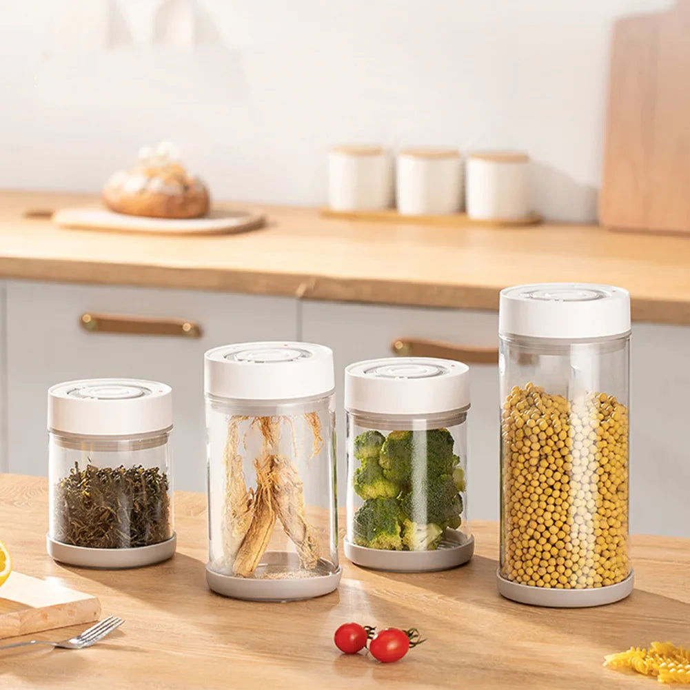 Automatic Vacuum Seal Glass Jar – Coffee, Tea & Food Storage