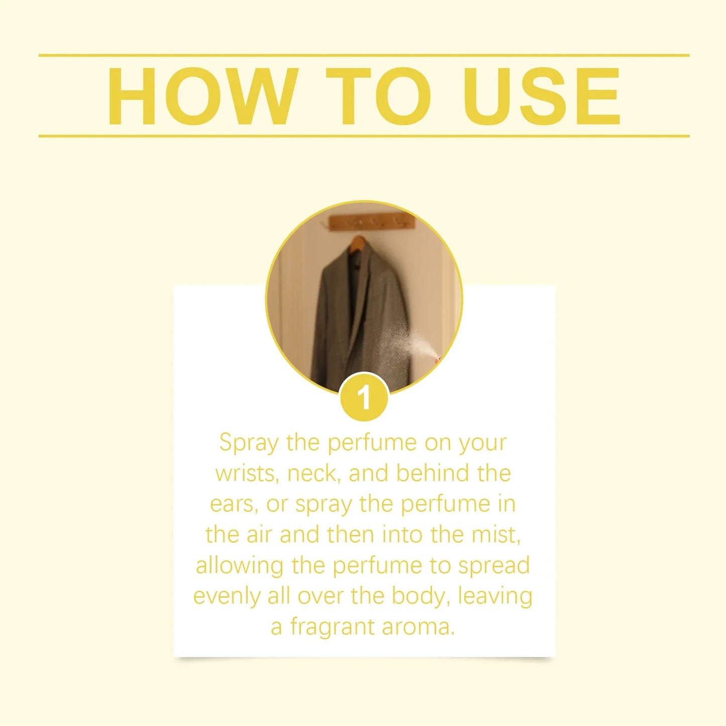 Amber Vanilla Perfume Spray – Long-Lasting Light Scent 50ml
