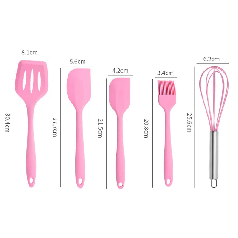 Silicone Cooking Utensils Set – Spatula, Ladle & Egg Beater