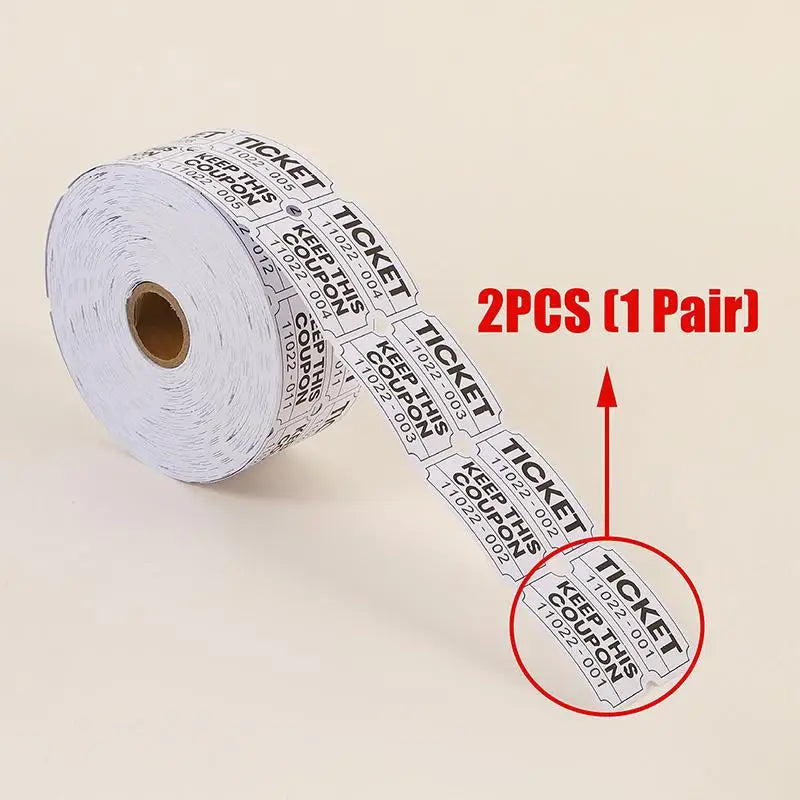 1000pcs Colorful Double Roll Raffle Tickets | Events & Carnivals