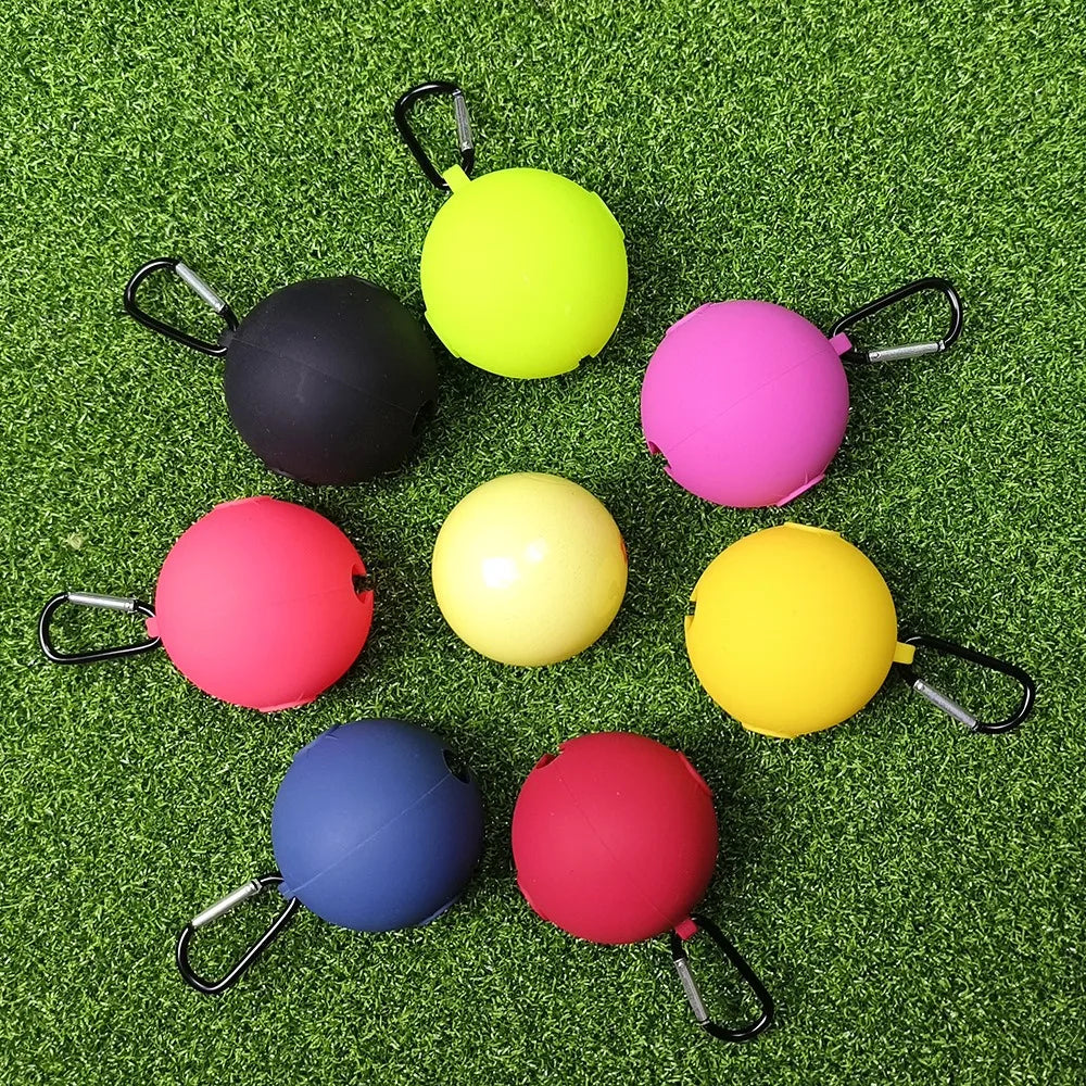 Silicone Park Golf Ball Holder Cover 60mm | Clip-On Sleeve