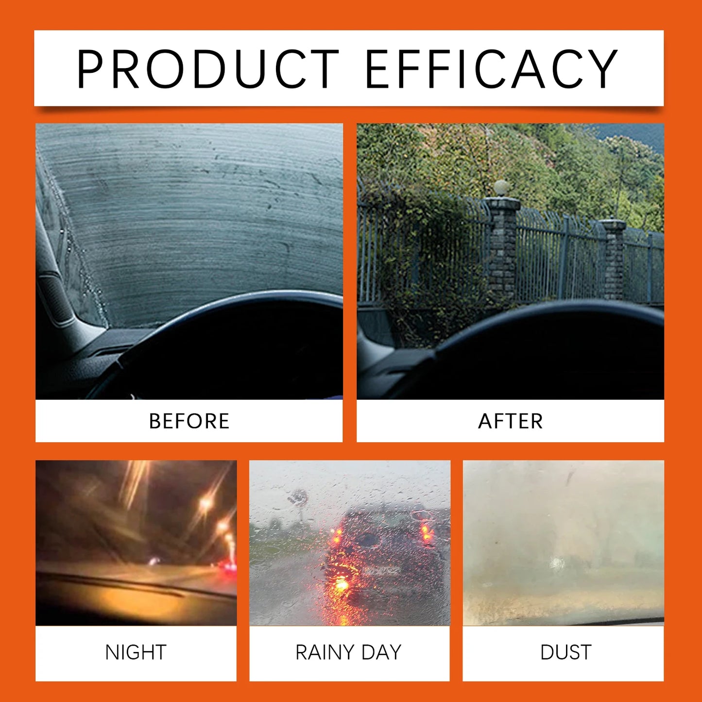 Rayhong Car Glass Polishing Powder – Oil Film & Scratch Remover