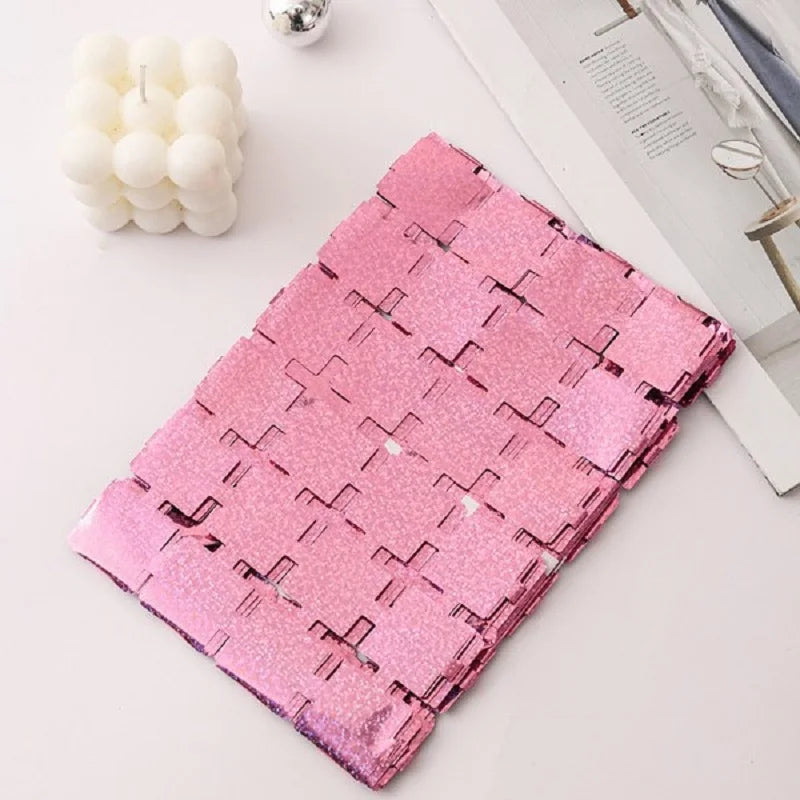 Square Foil Fringe Curtain Backdrop – Party & Wedding Decor