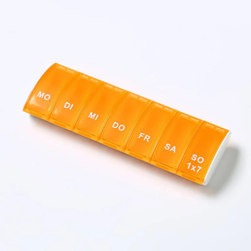 7-Day Weekly Pill Organizer | Portable Daily Tablet Case