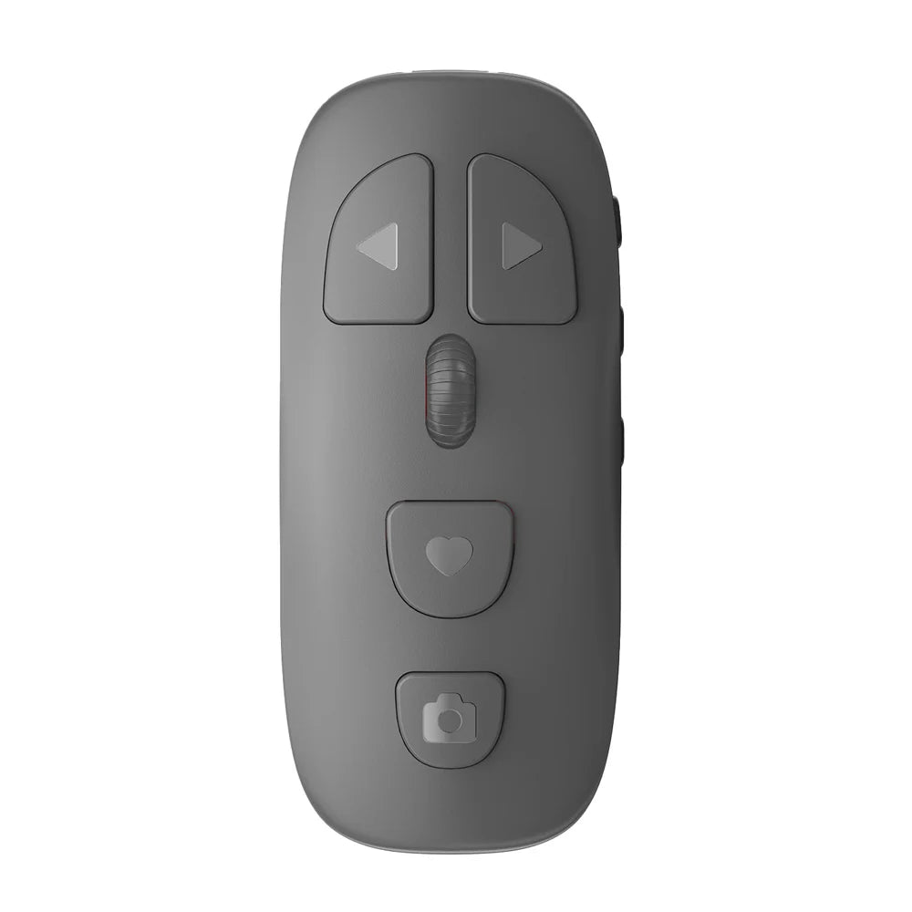 Cell Phone Bluetooth-Compatible Remote Control Selfie Video Remote Controller Automatic Page Turner All-Scenario Master Peaceful Pleasures Health and Wellness GRAY