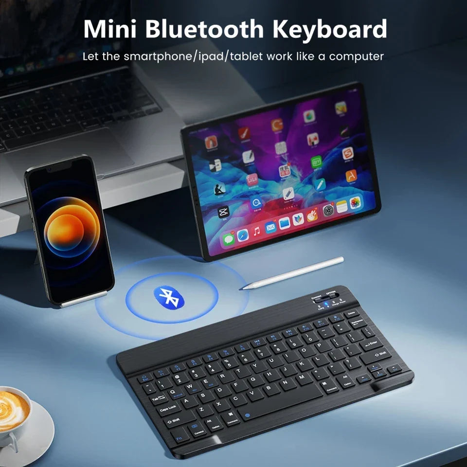 Mini Bluetooth Keyboard – Spanish French Russian Korean AZERTY