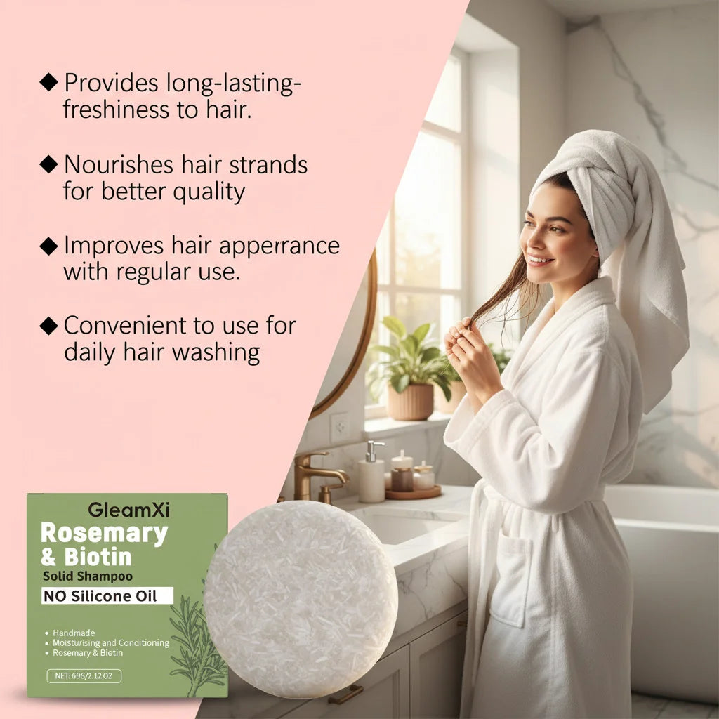 Rosemary Biotin Shampoo Bar – Hair Growth & Anti-Hair Loss
