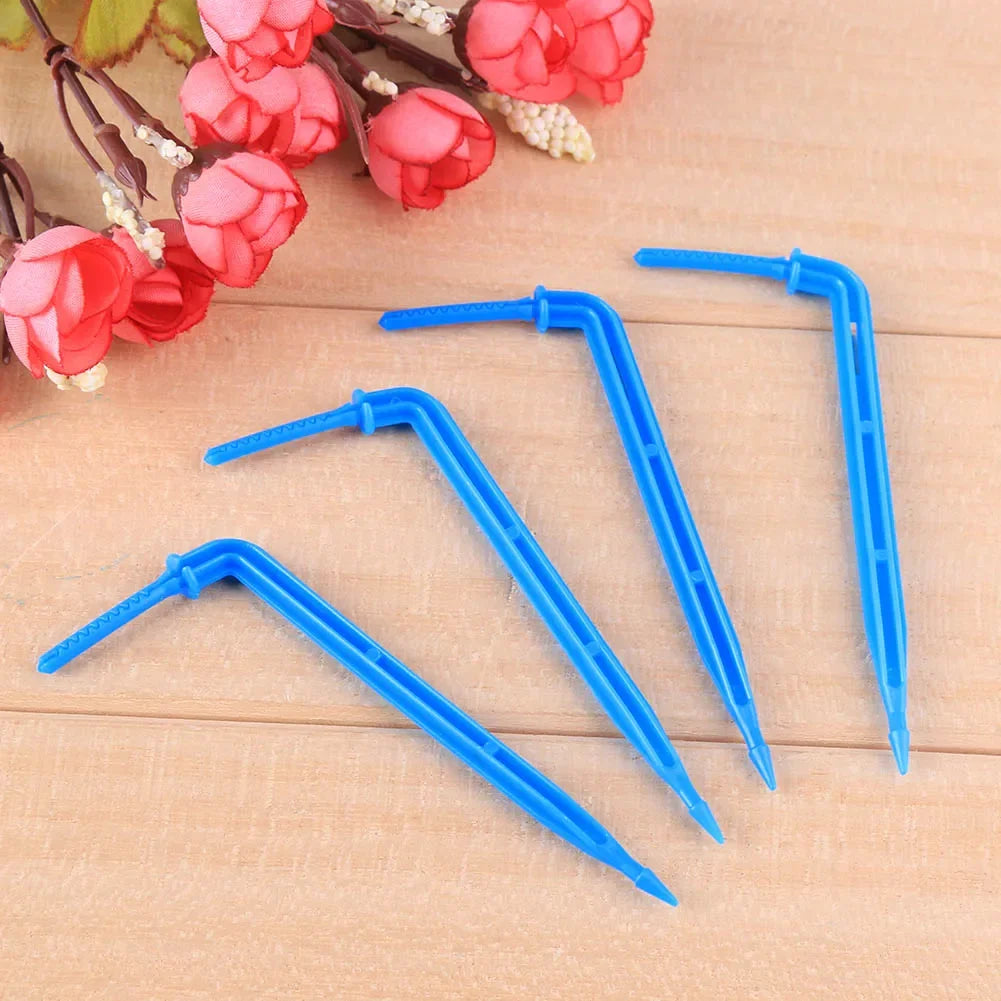 50-Pack Drip Irrigation Bend Arrow Emitters for Potted Plants & Gardens Peaceful Pleasures Health and Wellness