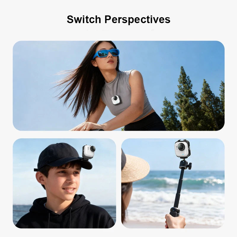 For Insta360 GO Ultra Multi-Purpose Charging Dock With Cold Shoe&1/4" Thread Mounts For LED Light Mic Tripod Charger Base Peaceful Pleasures Health and Wellness