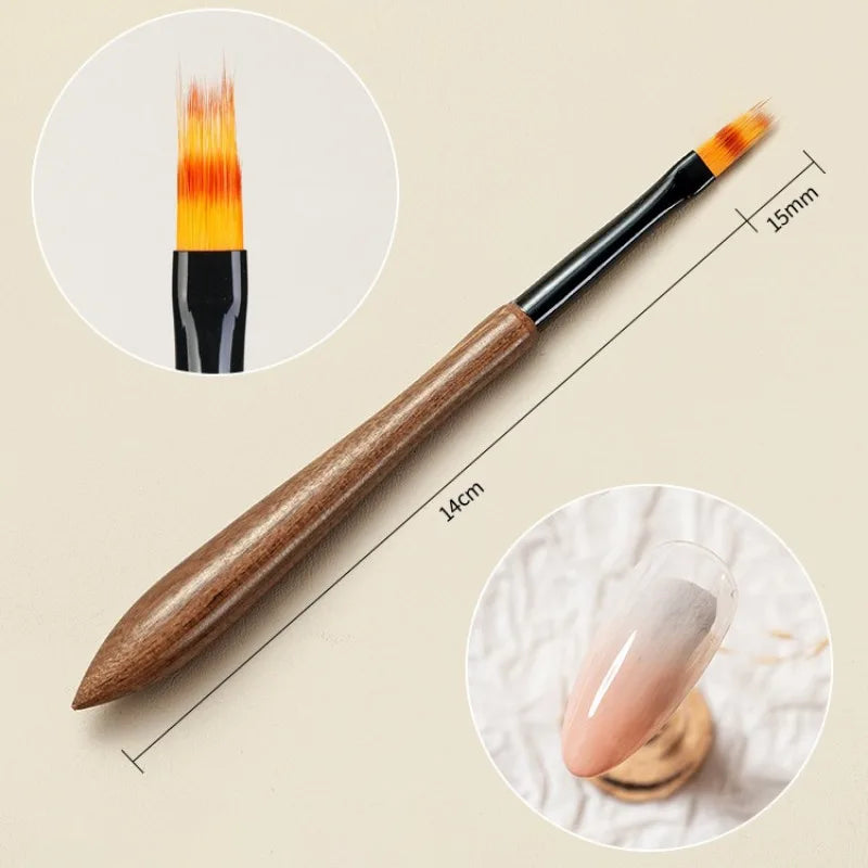 Sandalwood Nail Art Liner Brush – UV Gel Stripe & Detail Pen