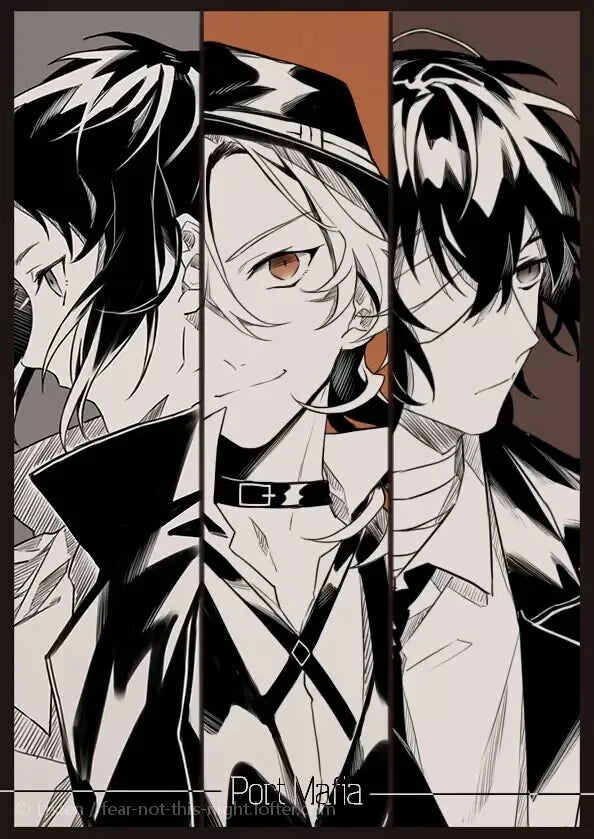 Bungou Stray Dogs Anime Canvas Wall Art Poster | Unframed Print