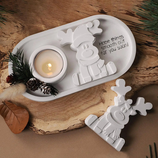 Christmas Molds Cute DIY Moulds Christmas Fondant Molds For Chocolate Candy Baking Holiday Crafts Keychain Ornament Table Peaceful Pleasures Health and Wellness China Mainland