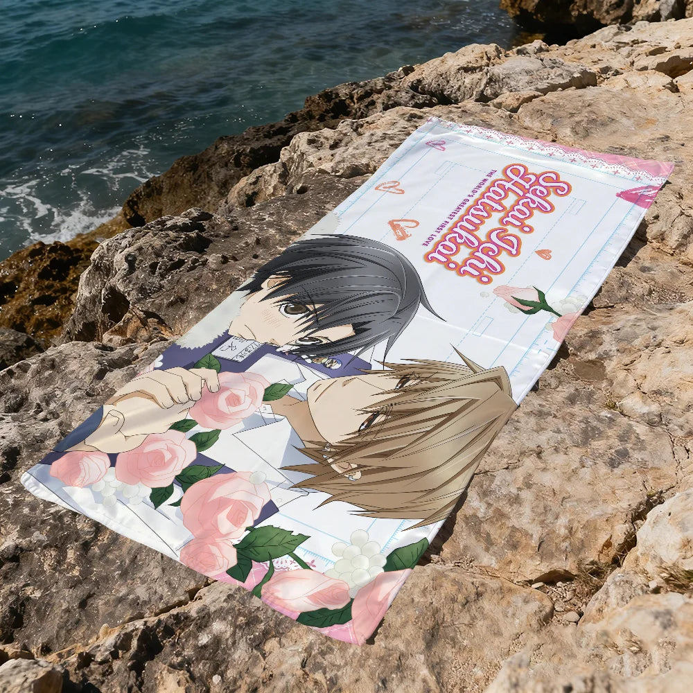 Sekai-ichi Hatsukoi Anime Beach Towel – Quick Dry & Soft Anime Beach Towel Peaceful Pleasures Health and Wellness