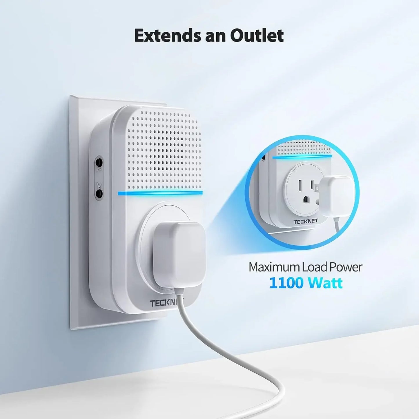 Wireless Doorbell with Plug-through Socket, IP66 Waterproof, 1300ft Range, 60 Ringtones & Adjustable Volume for Home Use Peaceful Pleasures Health and Wellness