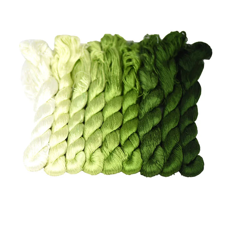 100% Silk Embroidery Thread Set – DIY Floral Hand Embroidery