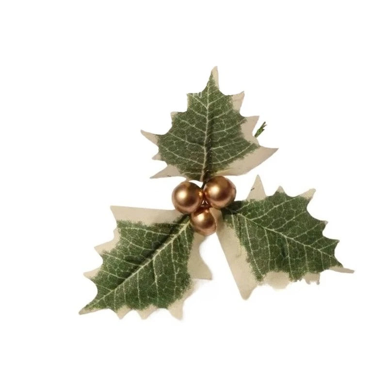 Artificial Christmas Holly Leaves & Red Berries – DIY Wreath Decor
