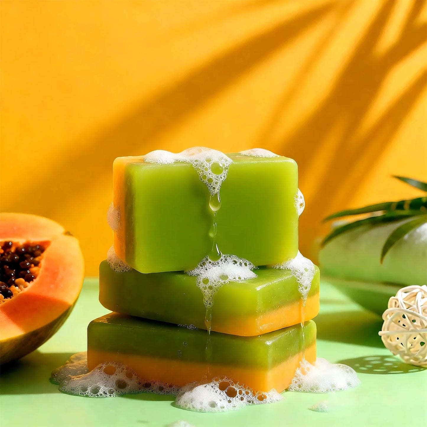 Papaya Essential Oil Handmade Soap – Brightening & Hydrating