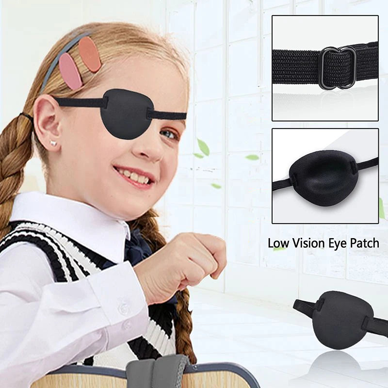 1 Pcs Eye Patch Eye Patches For Adults Adjustable Soft Amblyopia Lazy Eye Patches For Left Or Right Eyes, For Adults And Kids Peaceful Pleasures Health and Wellness
