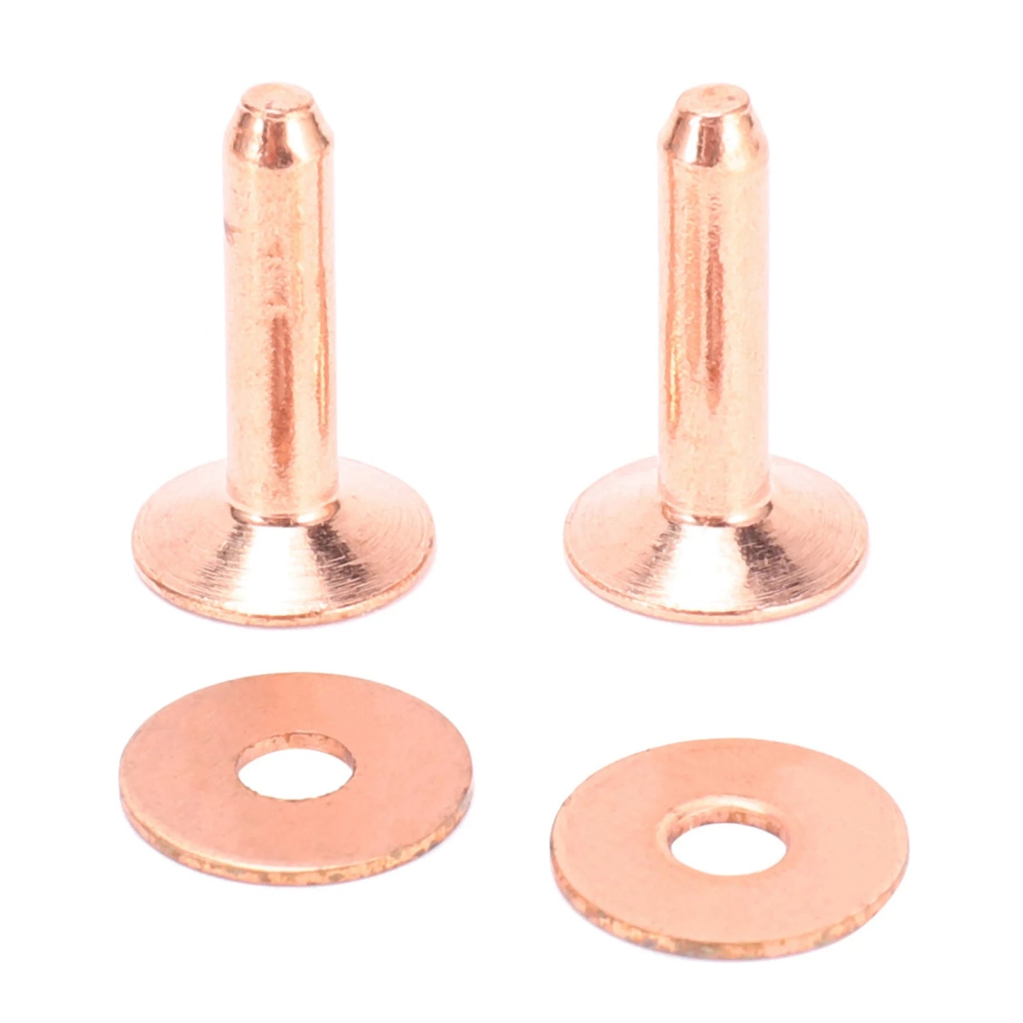 A36T-50 Sets Copper Rivets And Burrs, Copper Rivets For Leather For Belts Wallets Collars Leather DIY Craft Supplies Peaceful Pleasures Health and Wellness as shown 58 inch
