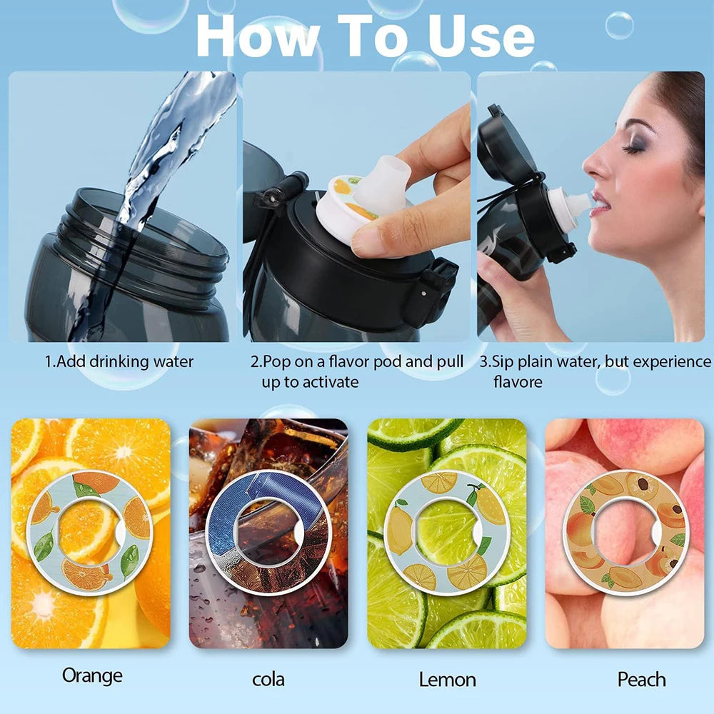 Air Water Bottle with Flavor Pods | BPA-Free Scent Infuser