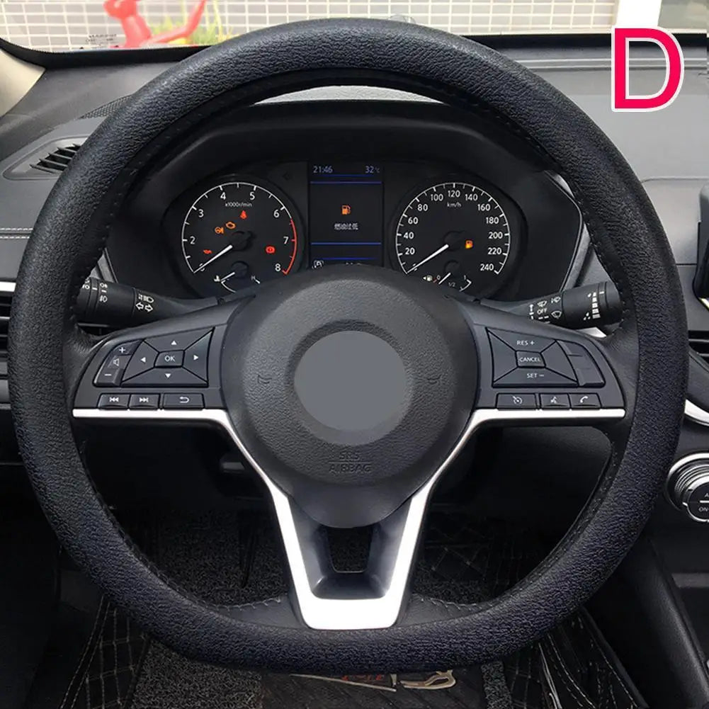 Anti-skid Silicone Auto Steering Wheel Cover With Elastic Stretch To Enhance Internal Design And Comfortable Grip Access Peaceful Pleasures Health and Wellness D