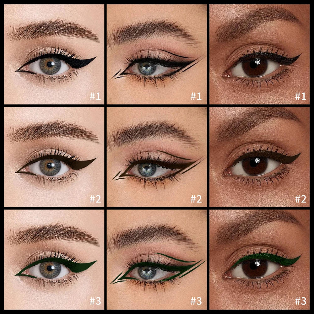 Matte Liquid Waterproof Eyeliner Brown Black 17H Long Last Sweat Proof Waterproof Wear Vegan Smudgeproof Makeup Cosmetics Peaceful Pleasures Health and Wellness