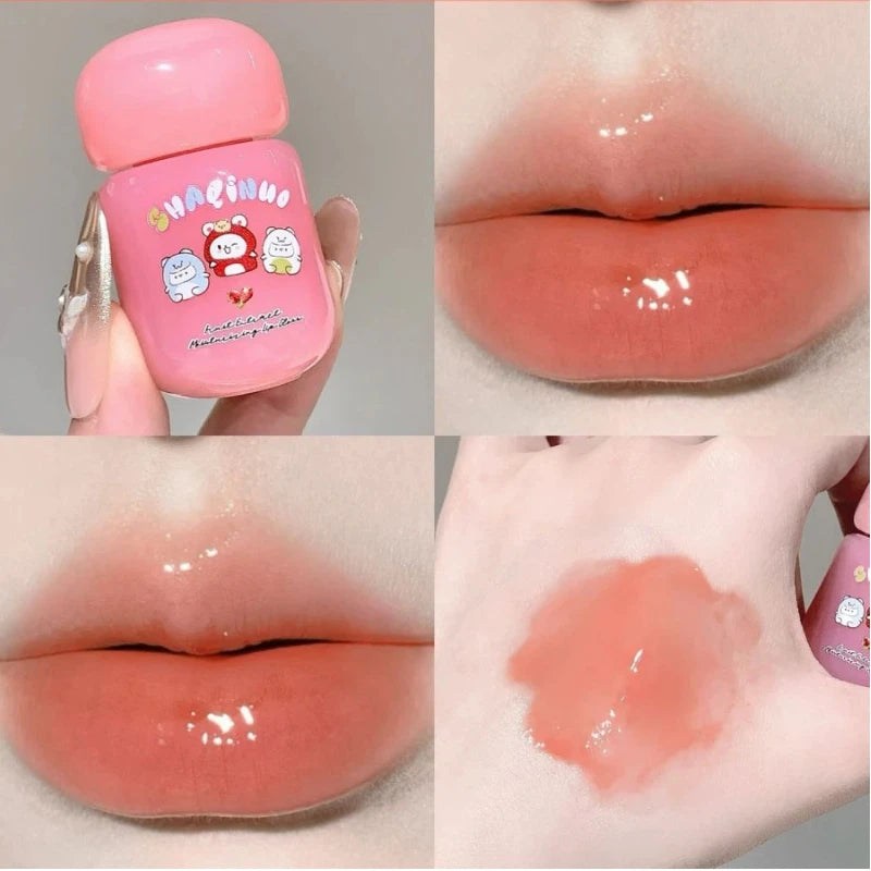 Mirror Jelly Lip Gloss – Hydrating Glass-Shine Lip Glaze | 6 Colors