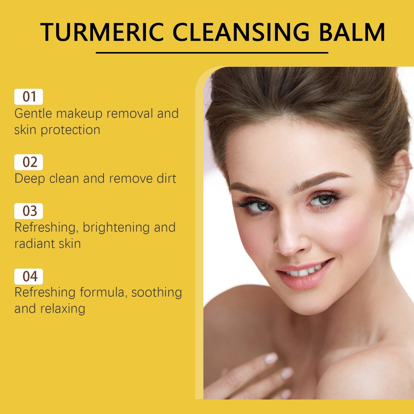 Turmeric Ginger Lemon Cleansing Balm Makeup Remover 100g