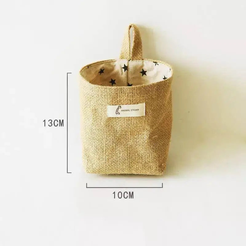 Cotton Linen Hanging Storage Bag | Door, Wall & Bathroom