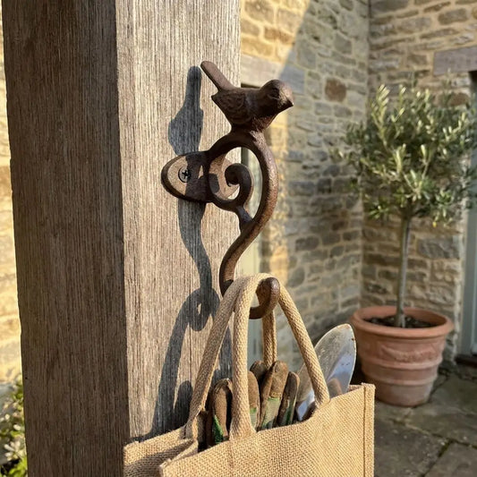 Rustic Cast Iron Bird Wall Hook – Vintage Decorative Hanger Decorative Wall Hook Oasis Select