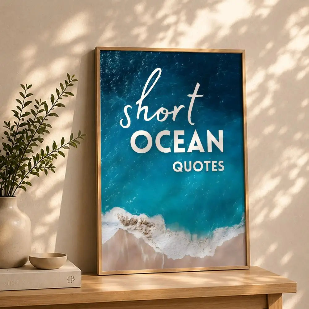 Scenery B-Beach Sea OceanS Poster HD Self Adhesive Waterproof Wall Art Ideal for Home Office Dorm Bedroom Great Gift Peaceful Pleasures Health and Wellness