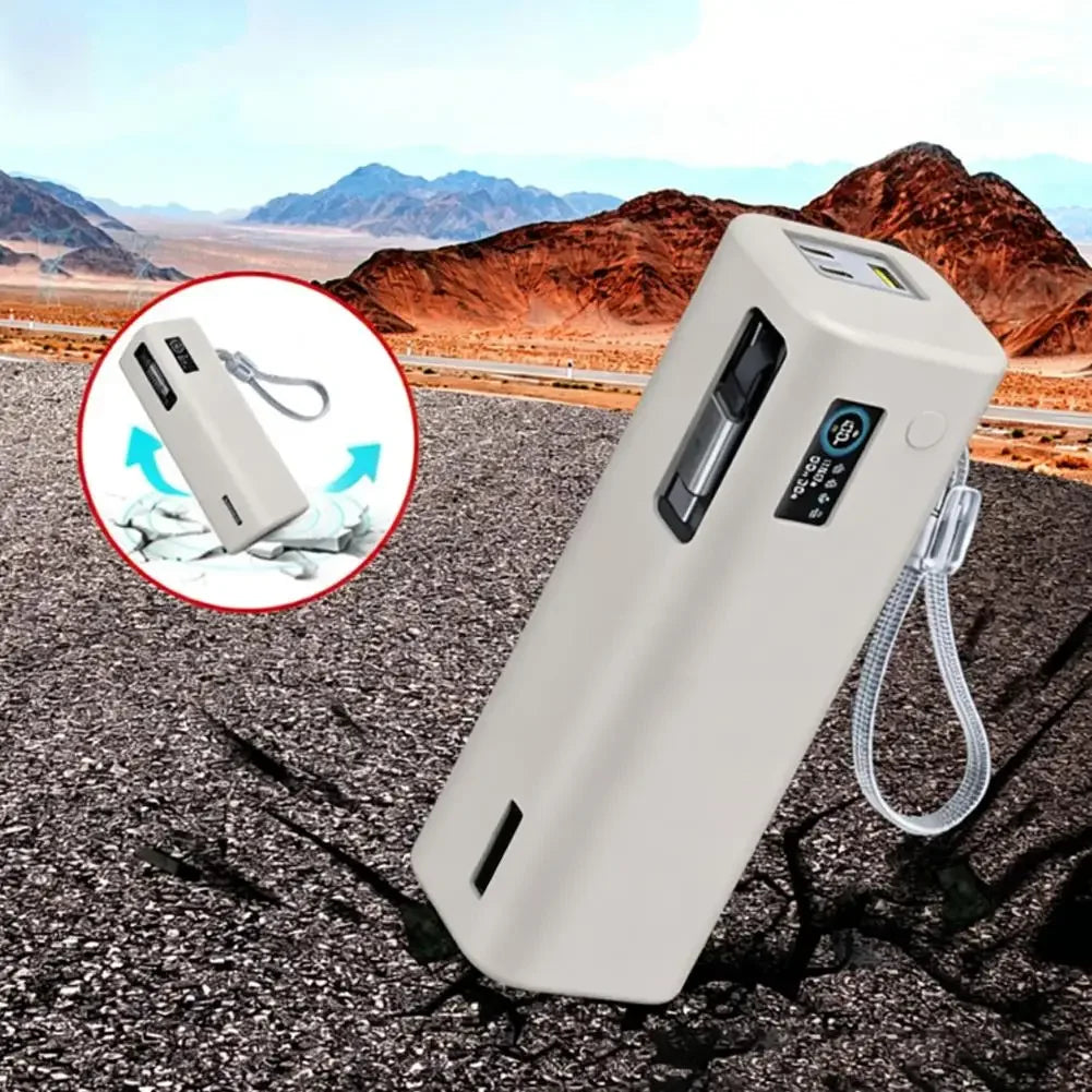 For Baseus 25000mAh Power Bank Silicone Case Bag Anti-collision Anti-touch 360° All-round Protection Sleeve Carrying Travel Case Peaceful Pleasures Health and Wellness