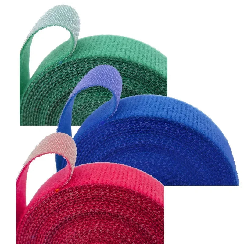 2/10M Cable Ties Reusable Loop Bundle Self Adhesive Fastener DIY Accessories Nylon Strap Organizer Clip Wire Holder Management Peaceful Pleasures Health and Wellness