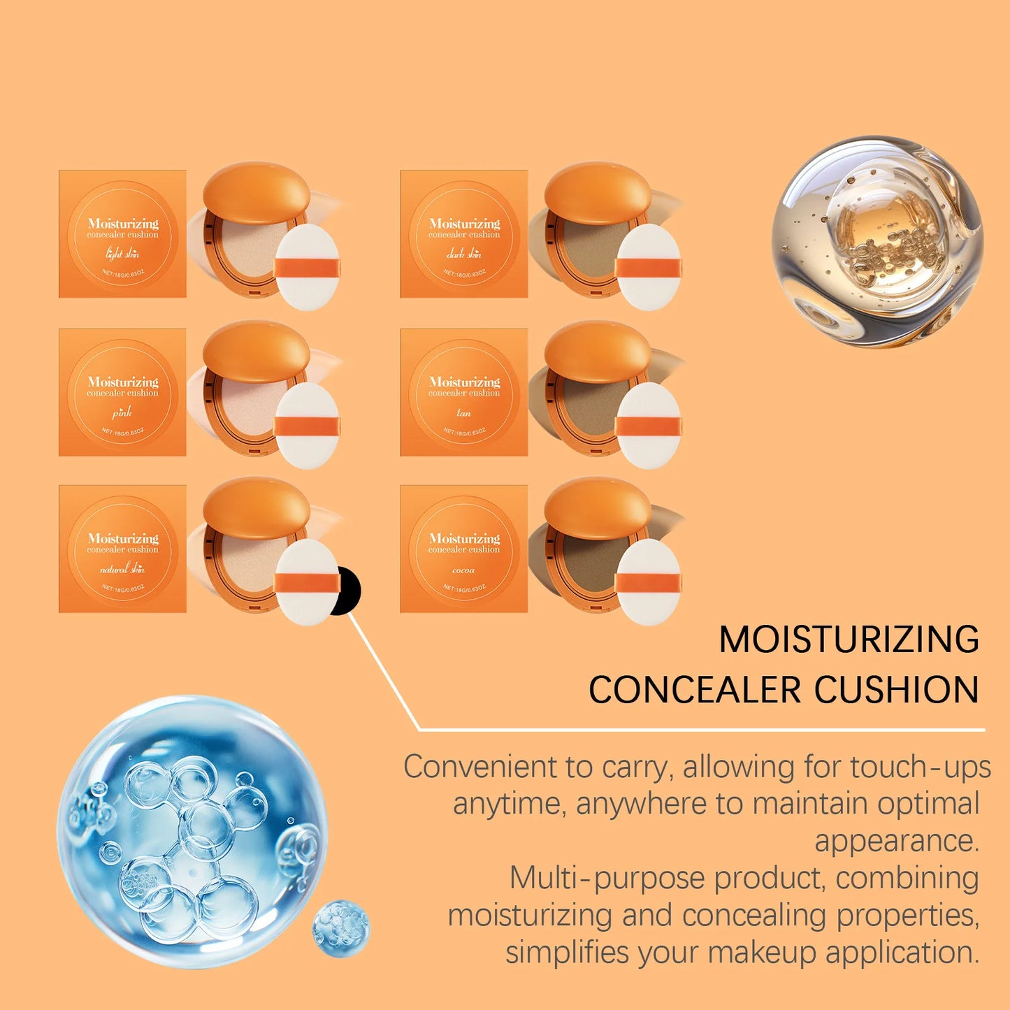Air Cushion BB CC Cream Foundation – Flawless Coverage 18g