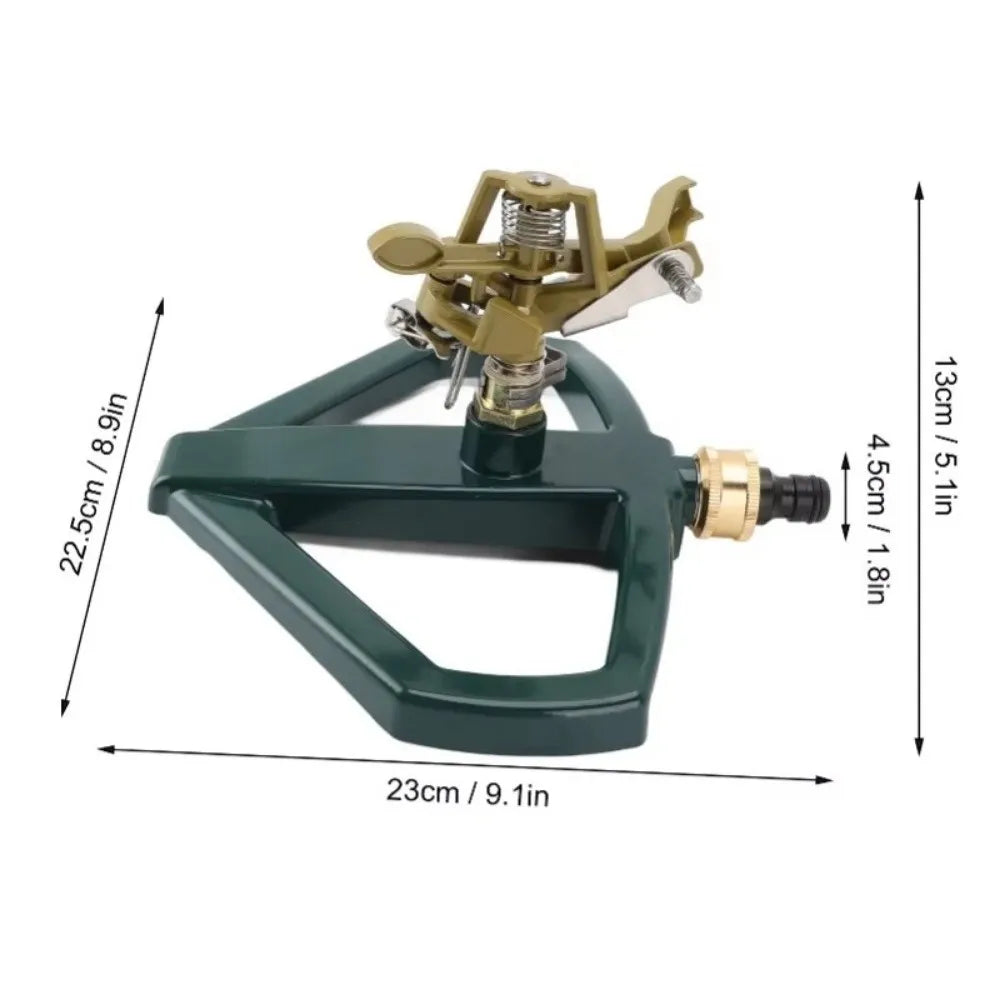 360° Rotating Impact Sprinkler Head | Zinc Alloy Garden Irrigation