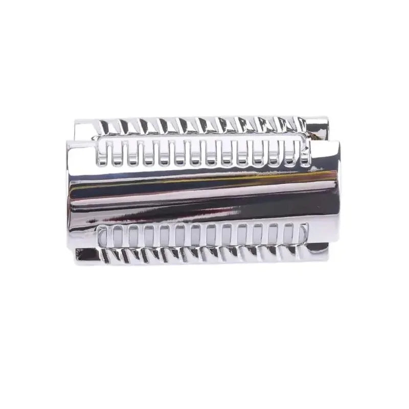 Yaqi Chrome Color Double-edged Slant Razor Head & Sandalwood Soap Set-Lightweight Versatile Use For Men Precise Shave Razor Head Peaceful Pleasures Health and Wellness