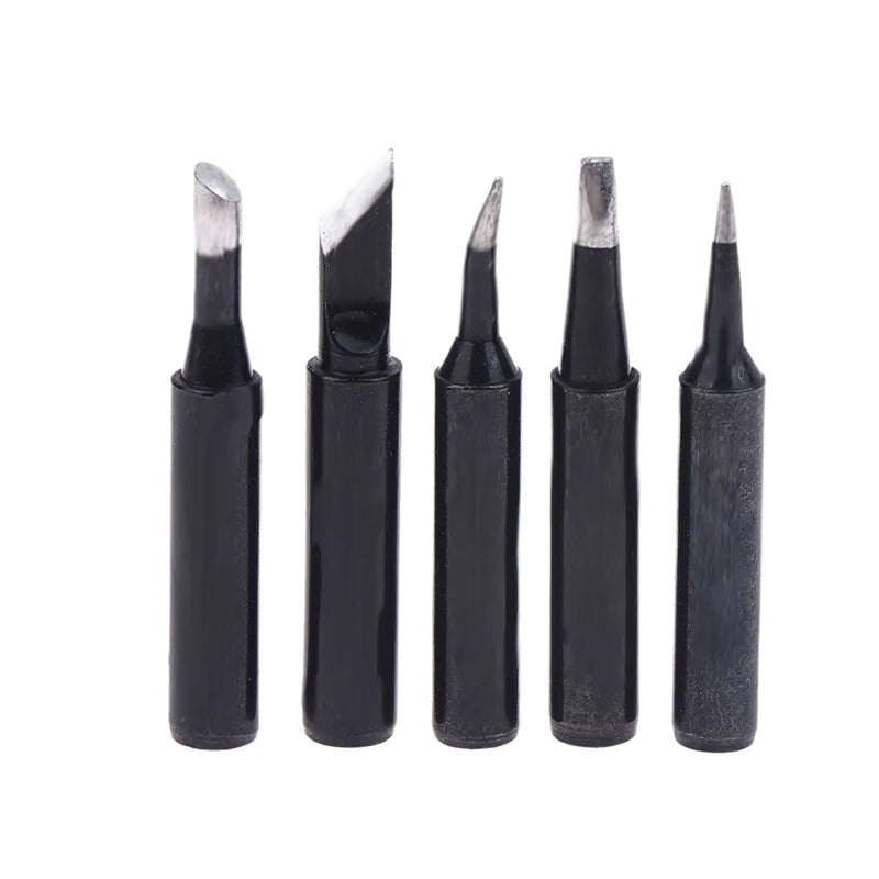 5Pcs Copper Black Lead-Free Soldering Iron Tip 900M-T-I 900M-T-IS 900M-T-K Welding Solder Station Iron Tips Replace Repair Tools Peaceful Pleasures Health and Wellness