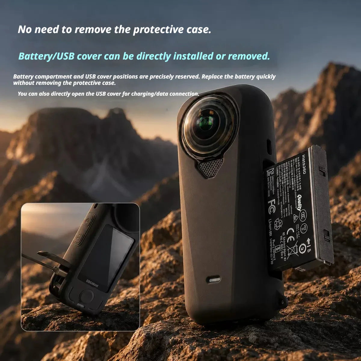 Insta360 X4 Air Accessories Kit – Screen Protector & Lens Guard