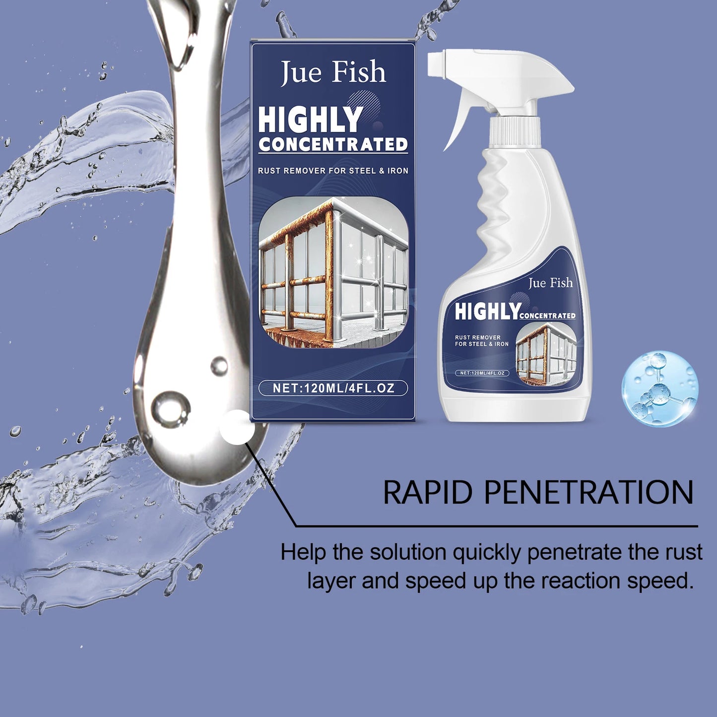 Heavy Duty Stainless Steel Rust Remover & Metal Polish 120ml