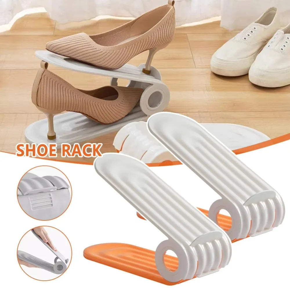 Adjustable Double Layer Shoe Rack Organizer | Space Saving
