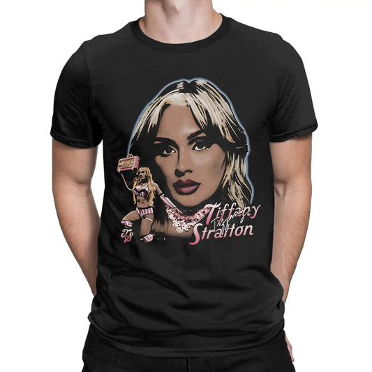 Tiffany Stratton T-Shirt Summer 100% Cotton T Shirts For Man Harajuku Casual Tee Shirt Short Sleeve Y2K Funny Top Tees Peaceful Pleasures Health and Wellness