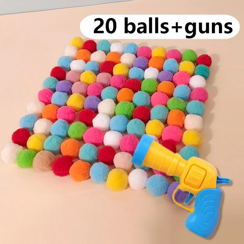 Mini Launcher Cat Toy – Interactive Plush Ball Shooting Game