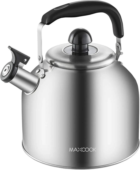 4.2 Qt Stainless Steel Whistling Tea Kettle | Induction Ready Peaceful Pleasures Health and Wellness United States