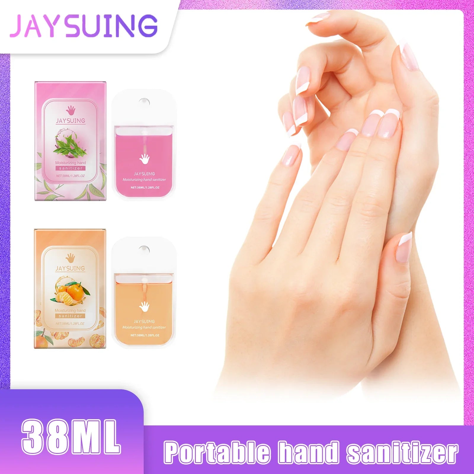 Jaysuing Hand Sanitizer Spray Lasting Fragrance Gentle Cleaning Does Not Hurt Hands Keep Clean Portable Citrus Hand Sanitizer Peaceful Pleasures Health and Wellness