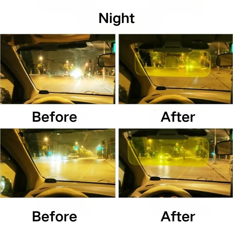 HD Car Sun Visor Extender – Day & Night Anti-Glare UV Shield