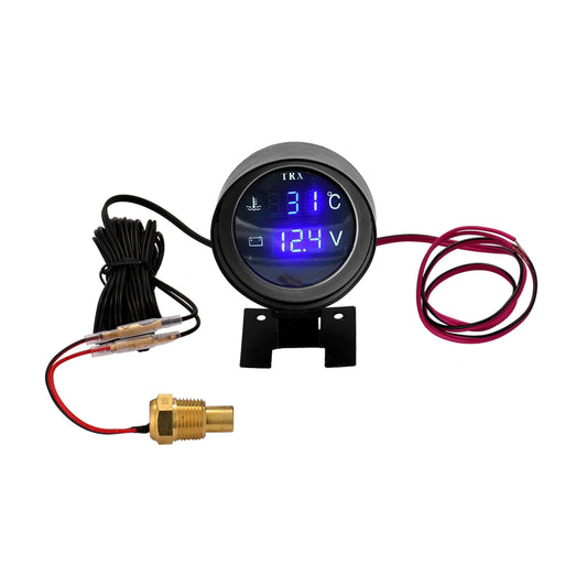 2-in-1 Digital Water Temp Gauge & Voltmeter | 12V 24V KKMOON Digital Car Gauge Peaceful Pleasures Health and Wellness