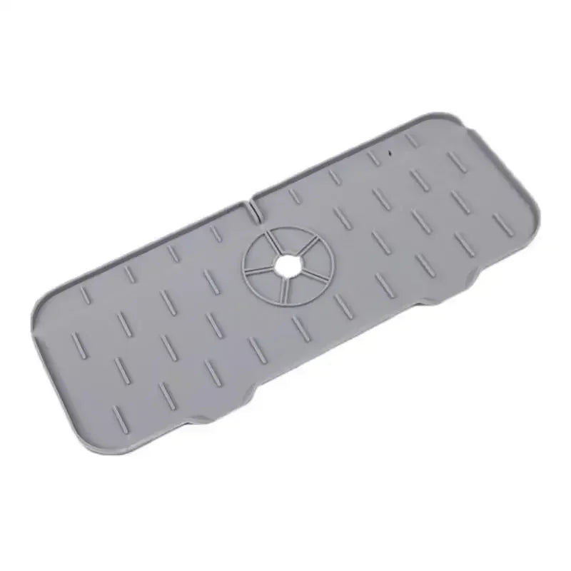 Silicone Mat Gourmet Faucet Kitchen Accessory Home Appliance Sponge Rack Kitchens Accessories Kitchen Sink Splash Guard for You Peaceful Pleasures Health and Wellness gray