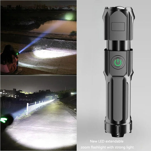 Mini USB Rechargeable LED Flashlight – Extendable & Portable LED Flashlight Peaceful Pleasures Health and Wellness