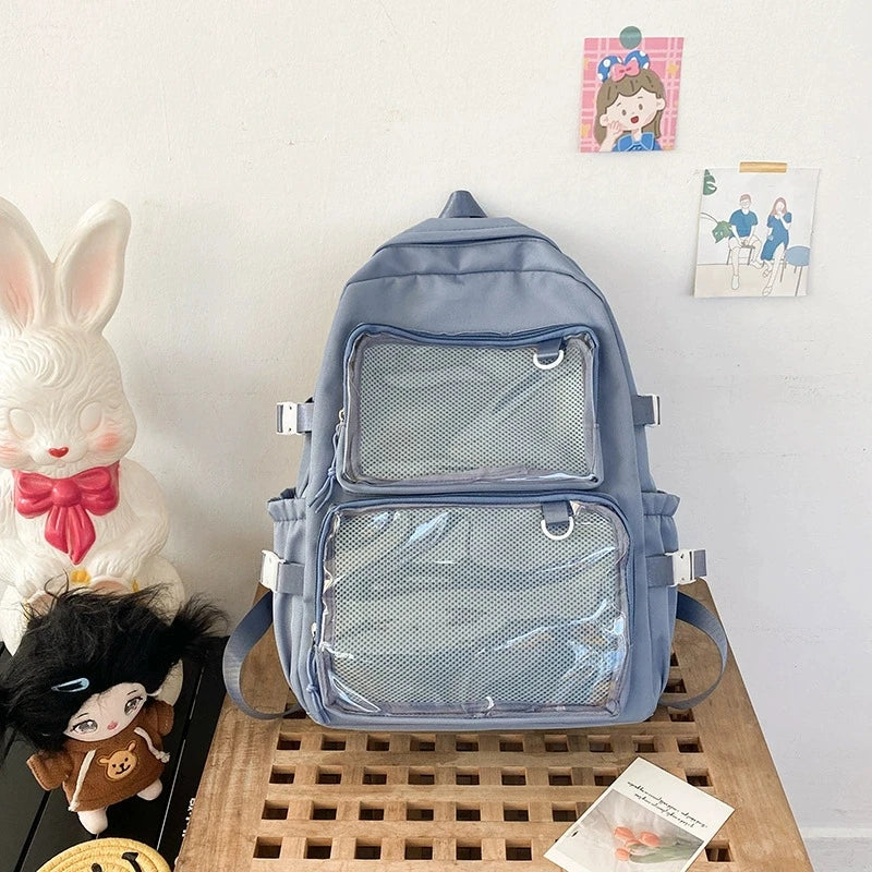 Japanese Ita Bag Transparent Backpack | Anime Pin Display