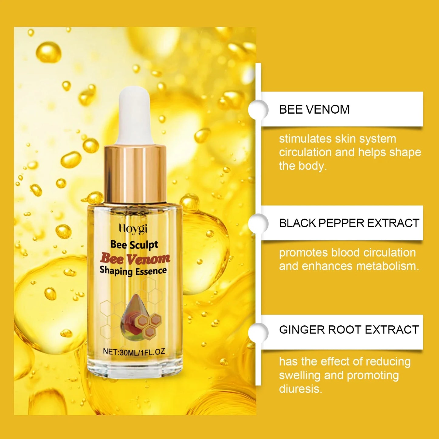Hoygi Bee Venom Firming & Contouring Body Oil 30ml